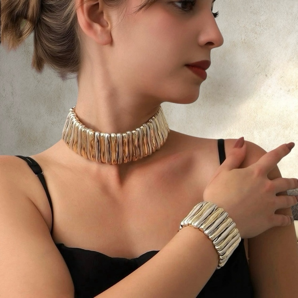 Chunky Adjustable Statement Bracelet - Picture 4 of 12